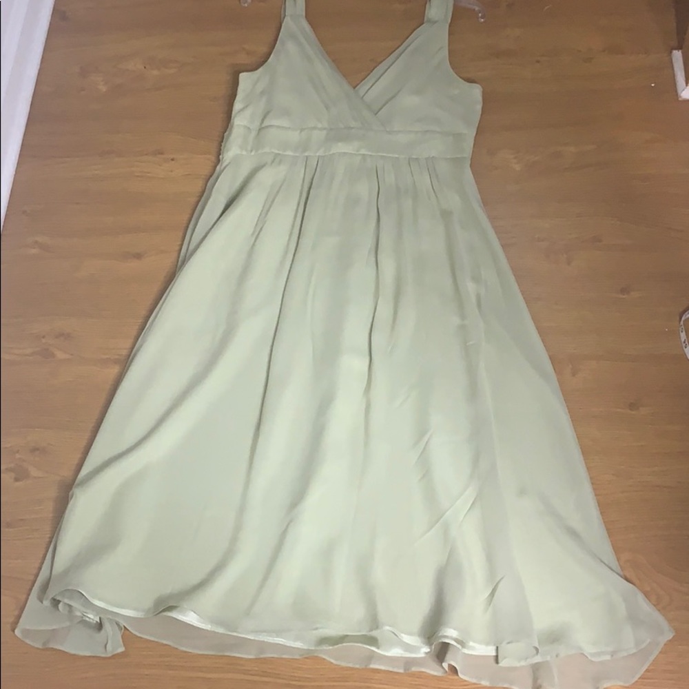 Signature By Robbie Bee Size 12 Green 100%silk - Picture 6 of 8